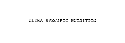 ULTRA SPECIFIC NUTRITION