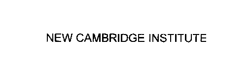 NEW CAMBRIDGE INSTITUTE