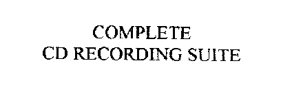 COMPLETE CD RECORDING SUITE