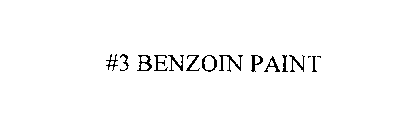 #3 BENZOIN PAINT