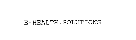 E-HEALTH.SOLUTIONS
