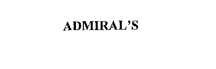 ADMIRAL'S