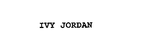 IVY JORDAN