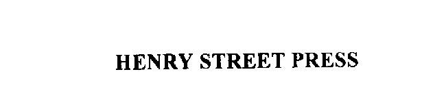 HENRY STREET PRESS
