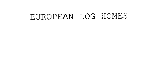 EUROPEAN LOG HOMES