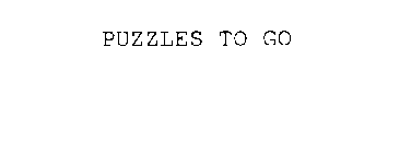 PUZZLES TO GO
