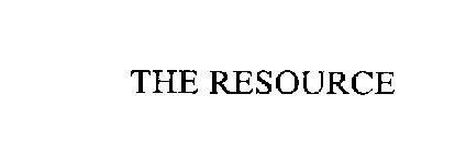 THE RESOURCE