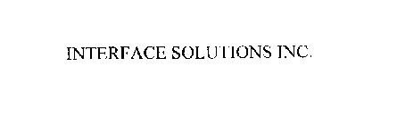 INTERFACE SOLUTIONS INC.