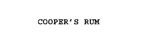 COOPER'S RUM