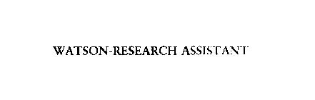 WATSON-RESEARCH ASSISTANT