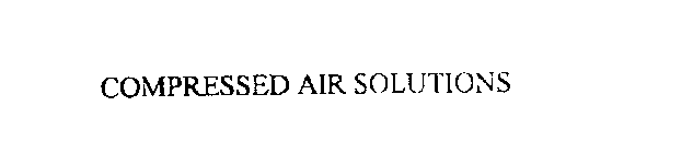 COMPRESSED AIR SOLUTIONS