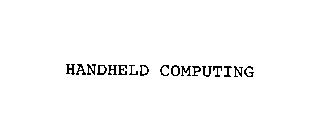 HANDHELD COMPUTING