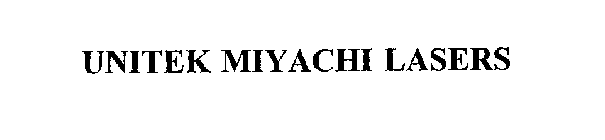 UNITEK MIYACHI LASERS