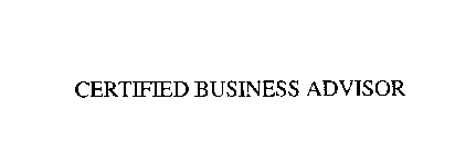 CERTIFIED BUSINESS ADVISOR