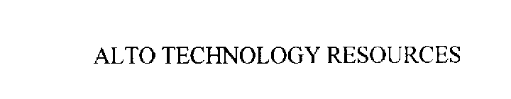 ALTO TECHNOLOGY RESOURCES