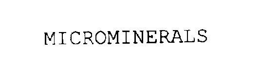 MICROMINERALS
