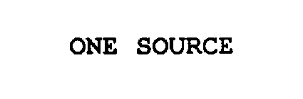ONE SOURCE