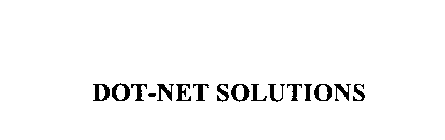 DOT-NET SOLUTIONS