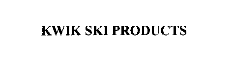 KWIK SKI PRODUCTS