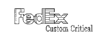 FEDEX CUSTOM CRITICAL