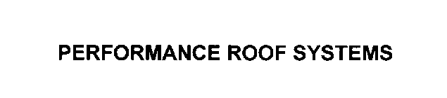 PERFORMANCE ROOF SYSTEMS