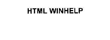 HTML WINHELP