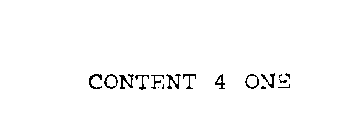 CONTENT 4 ONE