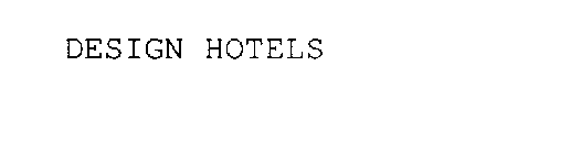 DESIGN HOTELS