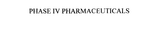 PHASE IV PHARMACEUTICALS