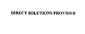 DIRECT SOLUTIONS PROVIDER