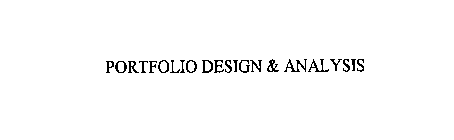 PORTFOLIO DESIGN & ANALYSIS