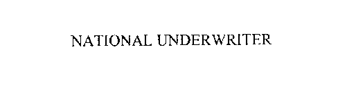 NATIONAL UNDERWRITER