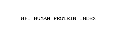HPI HUMAN PROTEIN INDEX