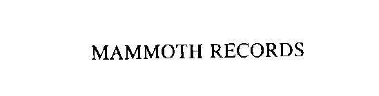MAMMOTH RECORDS