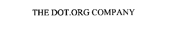 THE DOT.ORG COMPANY
