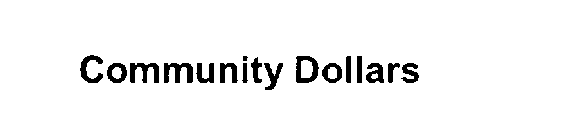 COMMUNITY DOLLARS