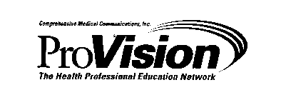 PROVISION THE HEALTH PROFESSIONAL EDUCATION NETWORK COMPREHENSIVE MEDICAL COMMUNICATIONS, INC.