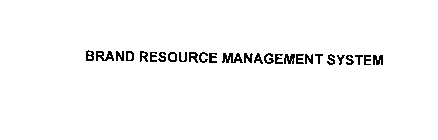 BRAND RESOURCE MANAGEMENT SYSTEM