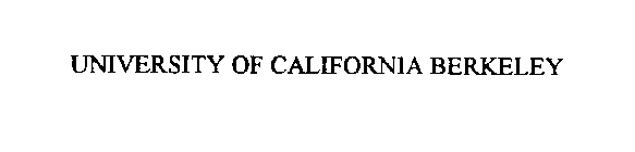 UNIVERSITY OF CALIFORNIA BERKELEY