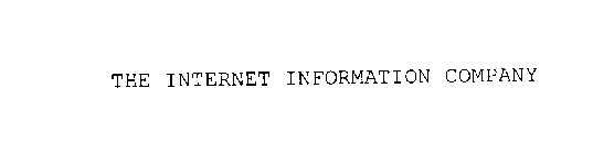THE INTERNET INFORMATION COMPANY