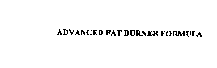 ADVANCED FAT BURNER FORMULA