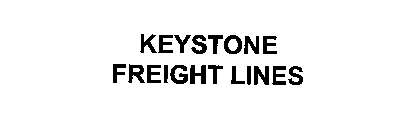 KEYSTONE FREIGHT LINES