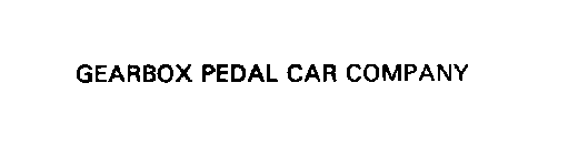 GEARBOX PEDAL CAR COMPANY