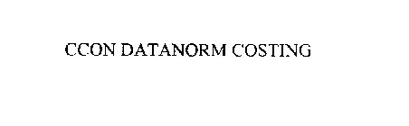 CCON DATANORM COSTING