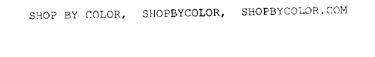 SHOPBYCOLOR.COM