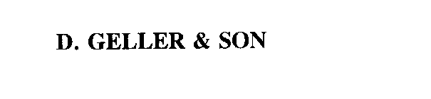 D. GELLER & SON