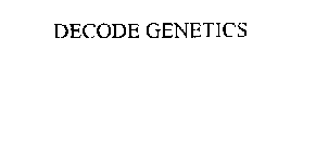 DECODE GENETICS
