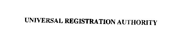 UNIVERSAL REGISTRATION AUTHORITY