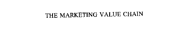 THE MARKETING VALUE CHAIN