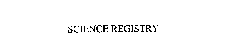 SCIENCE REGISTRY